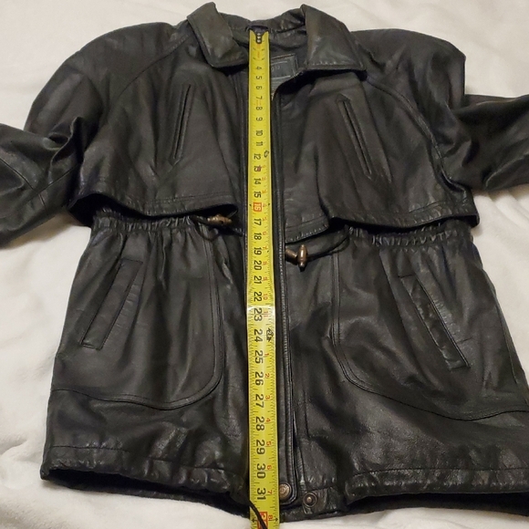 Sergio Vaducci Black Genuine Leather Jacket - Picture 9 of 13